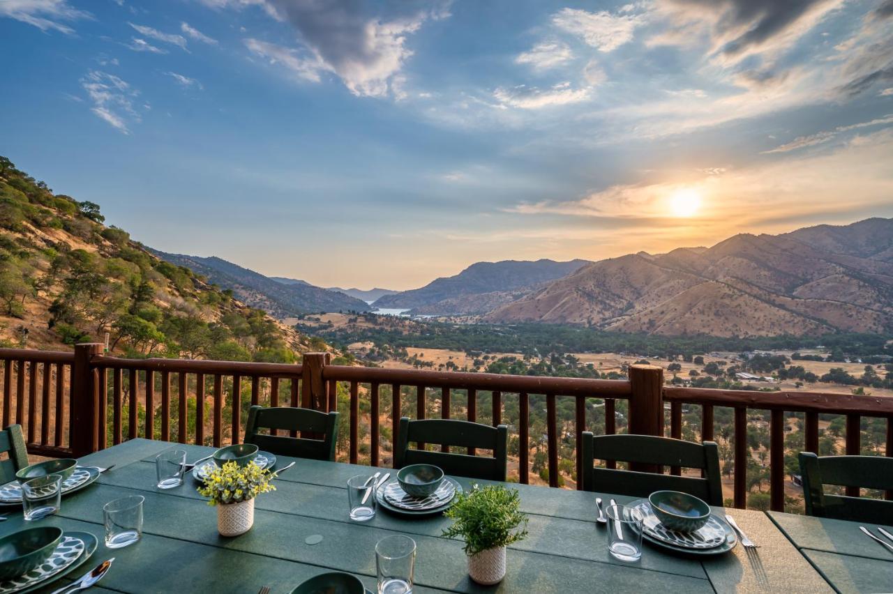 4 Kings Log Cabin 150 Acres Spectacular Views Three Rivers Eksteriør billede