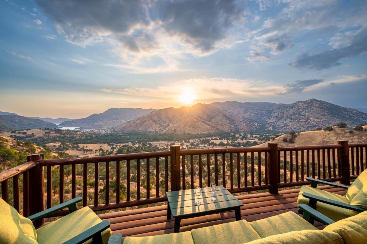 4 Kings Log Cabin 150 Acres Spectacular Views Three Rivers Eksteriør billede